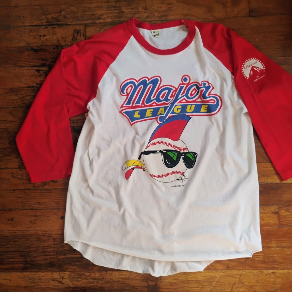 Major League Kids Raglan Shirt - Red & White